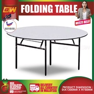 6-Feet Round Foldable Banquet Table With Thick Table Top L1800MM x W1800MM x H750MM