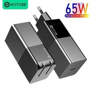 *New* WETOBE  65W fast GaN Wall Charger,USB C PD3.0 65W QC4.0 for TYPE C laptop macbook iphone 13 12 Note10 XPS huawei xiaomi charging station *us plug*