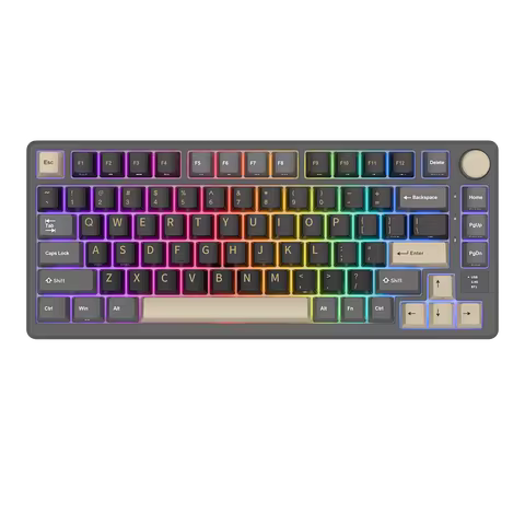 RK ROYAL KLUDGE M75 Gasket Mechanical Keyboard 2.4G Wireless/Bluetooth/USB 75% RGB Hot-Swappable Gam