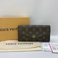 LV 全新Sarah芭蕾粉信封長夾