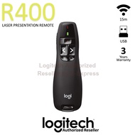 Logitech R400 Wireless Presenter Laser Pointer - Black (สีดำ) ประกันศูนย์ 3ปี ของแท้