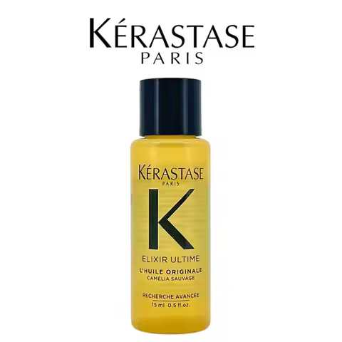 Kerastase Elixir Ultime Camellia Hair Oil 15ml, Original Hair Serum for Women/Men, Hair Care Treatme