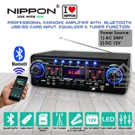 NIPPON AV-259TKUSB Power Amplifier Karaoke Amp Ampli Home Theater Receiver with Support USB SD Card FM Bluetooth 2 Micro