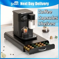 【SG】Nespresso Coffee Capsule Drawer Organizer Storage Rack Holder Holds 40/60 Pods for Kitchen Count