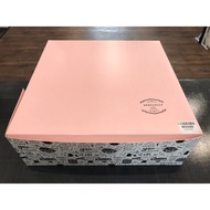 Folding Cake Box Pink&White Carton Box Packaging Box Gift Box Paper Boxes Kotak Kuih Talam 14"x14"x5