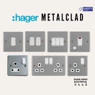 Hager Sollysta Metalclad Switch Socket | Guan Seng Electrical