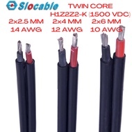 Slocable Twincore H1Z2Z2-K 2x2.5/4/6 mm2 Solar Panel Cable Solar Panel