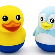 b&amp;h 嬰兒矽膠擠壓噴水沐浴玩具套裝 (小鴨&amp;企鵝)