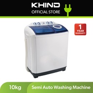 Khind Mesin Basuh Semi-Automatik | Semi Auto Washing Machine (10KG) WM1017