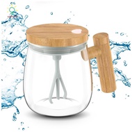 Upgrade Electric High Speed Mixing Cup, 13.5oz/400ML Self Stirring Coffee Mug Waterproof Glass Cup, 