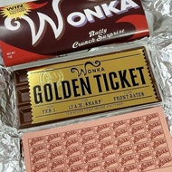 Charlie and Chocolate Factory Gold Lottery Same Style Power Wangka Chocolate Coupon Lucky Coupon Boo