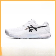 Simple & Classic  Asics  Asics Gel Resolution 9 Wear Resistant  Tennis Shoes White And Black