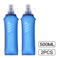 AONIJIE SD31 250มล. พับได้กระติกน้ำนิ่ม500มล. ขวดน้ำ TPU ไร้สาร FBA สำหรับกีฬากลางแจ้งวิ่งปีนเขาขี่จ