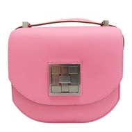 奶昔粉 Epsom牛皮 Mosaique 17 肩背包 銀釦 Y刻【HERMES 愛馬仕】