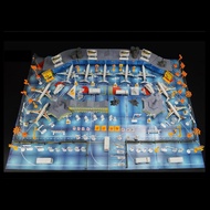 [kanye2dc] 1Set Airport Scene Toy Airport Assembled Toys Simulated Scene Kids Toys
