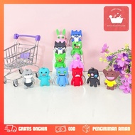 GANTUNGAN KUN HANGER RUBBER KEYCHAIN FUGGLER STANDARD GK-2069 CUTE KEYCHAIN UNIQUE GIFT FUGGLER RUBB