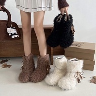 BlaueBlume : Fringed Fur Boots