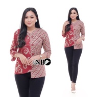 BLUS BATIK WANITA dewasa terbaru | atasan batik wanita mewah elegan | atasan batik wanita remaja ker