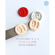 Platform 9 3/4 Polymer Clay / Fondant Cutter with Imprint