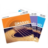 [Laoyang Musical Instrument Store] DAddario EJ15 EJ16 EJ26 Phosphor Bronze Guitar Strings Acoustic