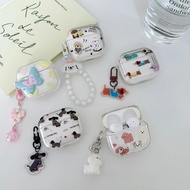 Airpods4 Earphone Case Airpods3 Cartoon Embossed Clear Bluetooth Headphone gen gen1 gen2 Wireless Pr