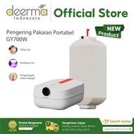 Deerma GY700W Dryer Pakaian/Pengering Baj/Elektrik Portable DEERMA Alat Mesin Pengering Pakaian/Sterilisasi UV Ganda/Pengering Lipat Portabel / Rumah, Asrama, Pengering Pakaian Bepergian/ Pengeringan Cepat