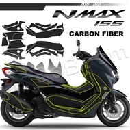 For YAMAHA NMAX155 nmax155 2020-22 Carbon Fiber Motorcycle Decoration Sticker Scooter Protector Deca