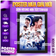 Son Heung-min 2023 poster photo frame includes 2 sizes for A5 tabletop (18cm x 24cm), A4 wall hangin