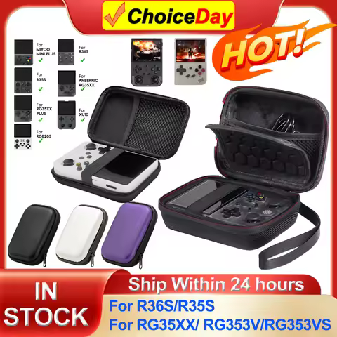 For R36S Game Console Case Storage Bag Pouch For Anbernic RG35XX R35S Carrying Case For RG353V RG353