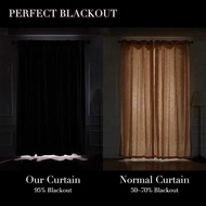 BH Blackout Curtain 1Pc 135X160/220Cm Beautiful Unique Design String Makapal At Mahaba Curtains For