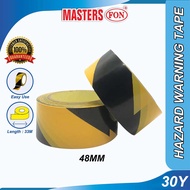 Master Hazard Warning Tape 48mm x 30 Yard 100% Length Guaranteed
