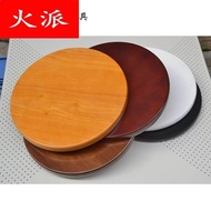 Wooden Solid Wood Table Thickened Round Bench Panel Bar Stool Surface Round Stool Iron Leg Chair Sea