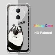 For Vivo Y600 Pro Reinforced Corners Soft TPU Shockproof Airbag Case For Vivo Y600Pro HD Painted Cov