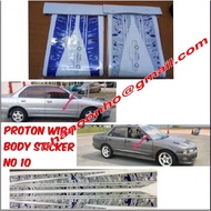 PROTON WIRA NO:6 | NO:9 | NO:10 | PROTON WAJA NO:2 OEM Design Car Body Sticker (1 Set = Kiri + Kanan