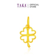 TAKA Jewellery 916 Gold Pendant Lucky Clover