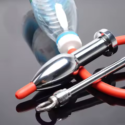 1Set Bidet 50cm Silicone hose Enema Douche Anal Shower Cleaning Head Dilate Anal 304 Steel Butt Plug