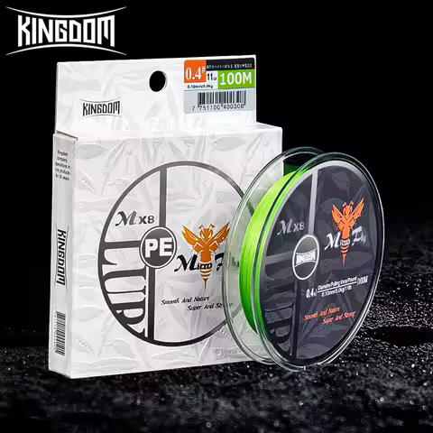 Kingdom Fishing Lines 150m 4 Strands Braided PE Line Japan Monofilament Set Leader Line Carp Fishing