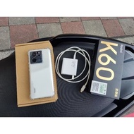 現貨自售 二手 手機 外觀很新 小米 Redmi Mi 紅米 K60 256g 至尊版 驍龍 白色 盒裝 歡迎現場試機