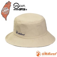 [WildLand] Neutral Anti-UV Double-Sided Bucket Hat Disc Middle Plate Hat/Double-Sided Wearable Anti-UV-CUT30+/ W1075-83 White Khaki