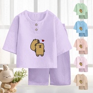 Pajama Unisex Girls & Boys Kids Value Pack Deal Breathable Ultra-Soft Raya Summer Sleepwear 5 Sleeve