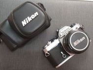 NIKON 尼康 FM 雙花版 銀機 底片相機 機身 配50mm F1.4 AI口大光圈鏡頭