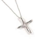 【日本直購 二手美品】蒂芙尼 TIFFANY&Co. 項鍊 Infinity Cross (無限符號十字) Elsa Peretti (艾爾莎畢翡) 銀 925