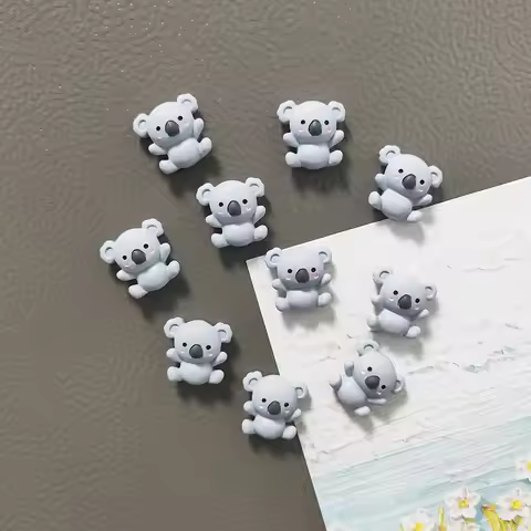 6pcs Cute Australia Koala Resin Fridge Magnet Stickers Home Office Whiteboard Decorative Magnetic Ac