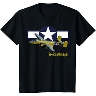 WW2 American B25J Mitchell Bomber Warplane Wings Citizens T-Shirt