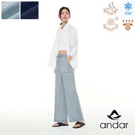 [ANDAR] Ice Tencel Denim Wide Pants(LIMITED EDITION) Korean fashion wide pants summer denim tencel p