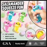 Axolotl Sensory Fidget Toy Maltose Filled Squeeze Toy Stress Relief Cute Axolotl Party Gift for Kids