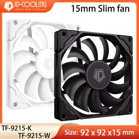 ID-COOLING TF-9215 92mm Ultra-thin Fan Hydraulic Bearing Super Slim Thinckness 15mm PWM Temperature 