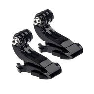 2PCS/Lot J-Hook Buckle Mount for GoPro Action Camera Vertical Surface Mount Adapter for Helmet