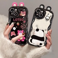 CASE WAVE 3D LOTSO PANDA FOR OPPO A5X A5i A5 A5PRO A3X A3 A3NFC A60 A79 A18 A38 A58 A78 4G 5G A77S A