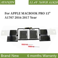 A1820 Laptop Battery For APPLE MACBOOK PRO 15" A1707 2016 2017 Year